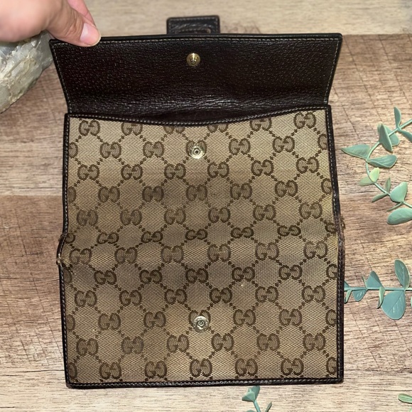 Gucci Contenintal Wallet in Signature GG Monogram Canvas Snappy & Zippy - Picture 10 of 11